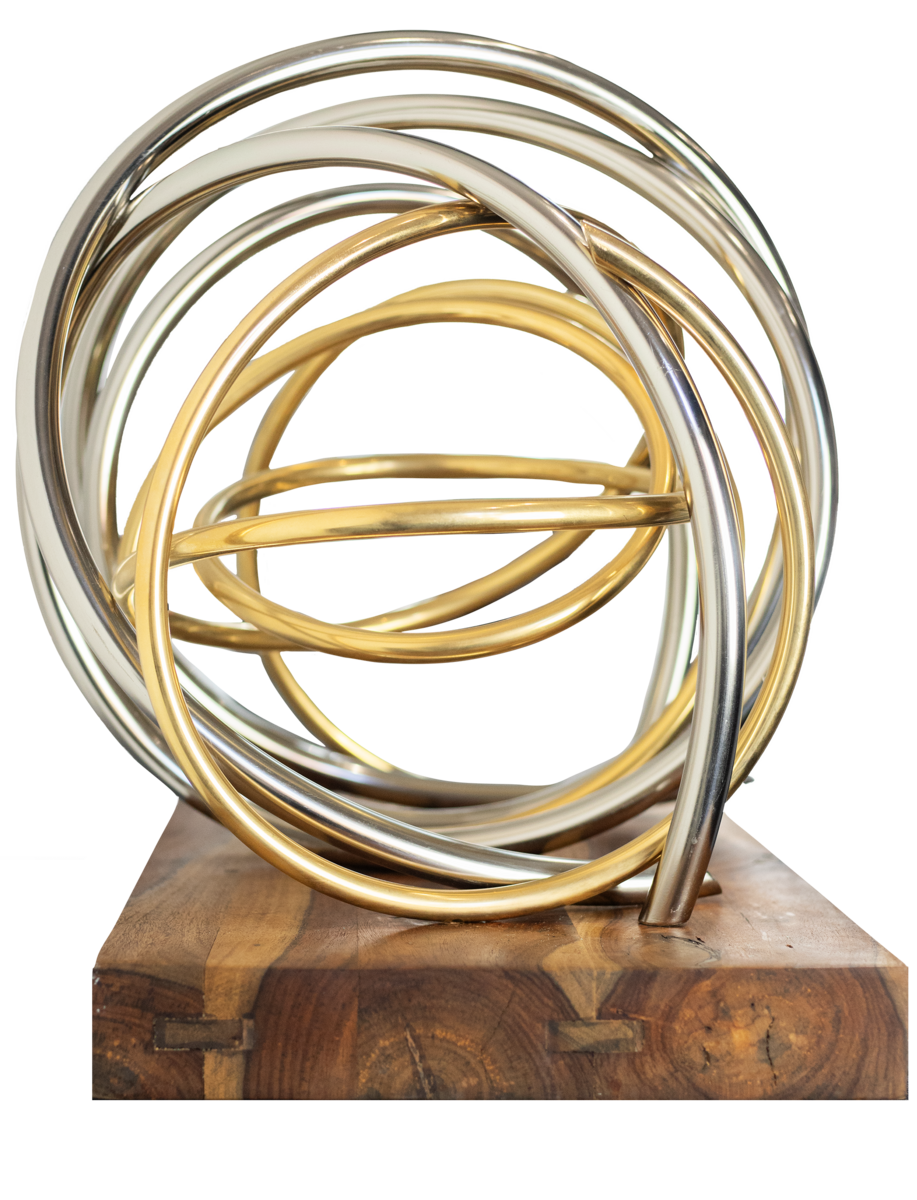 Gold in Silver Spiral