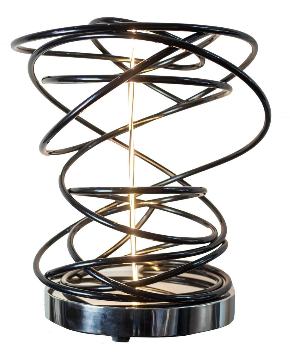 White in Black Spiral