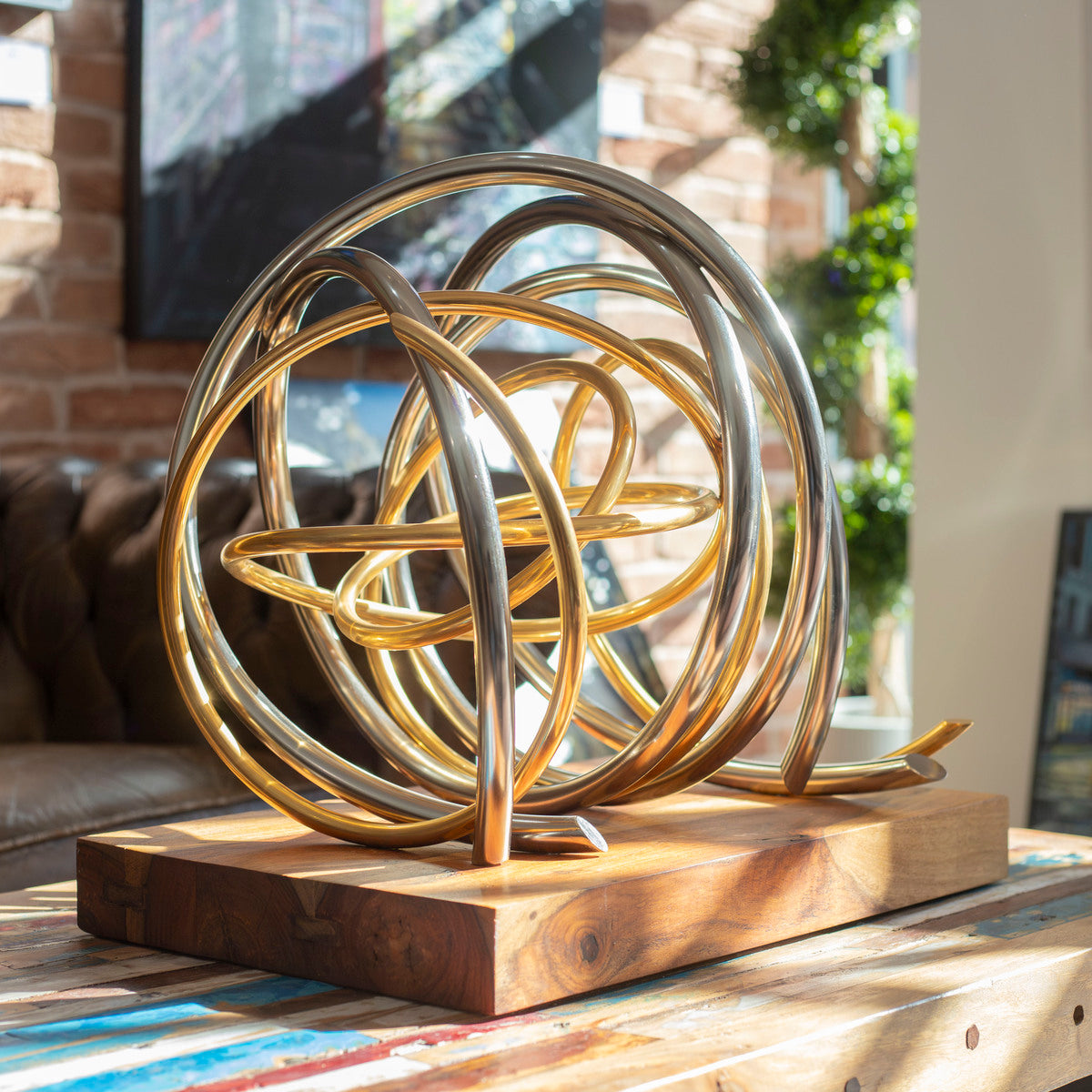 Gold in Silver Spiral