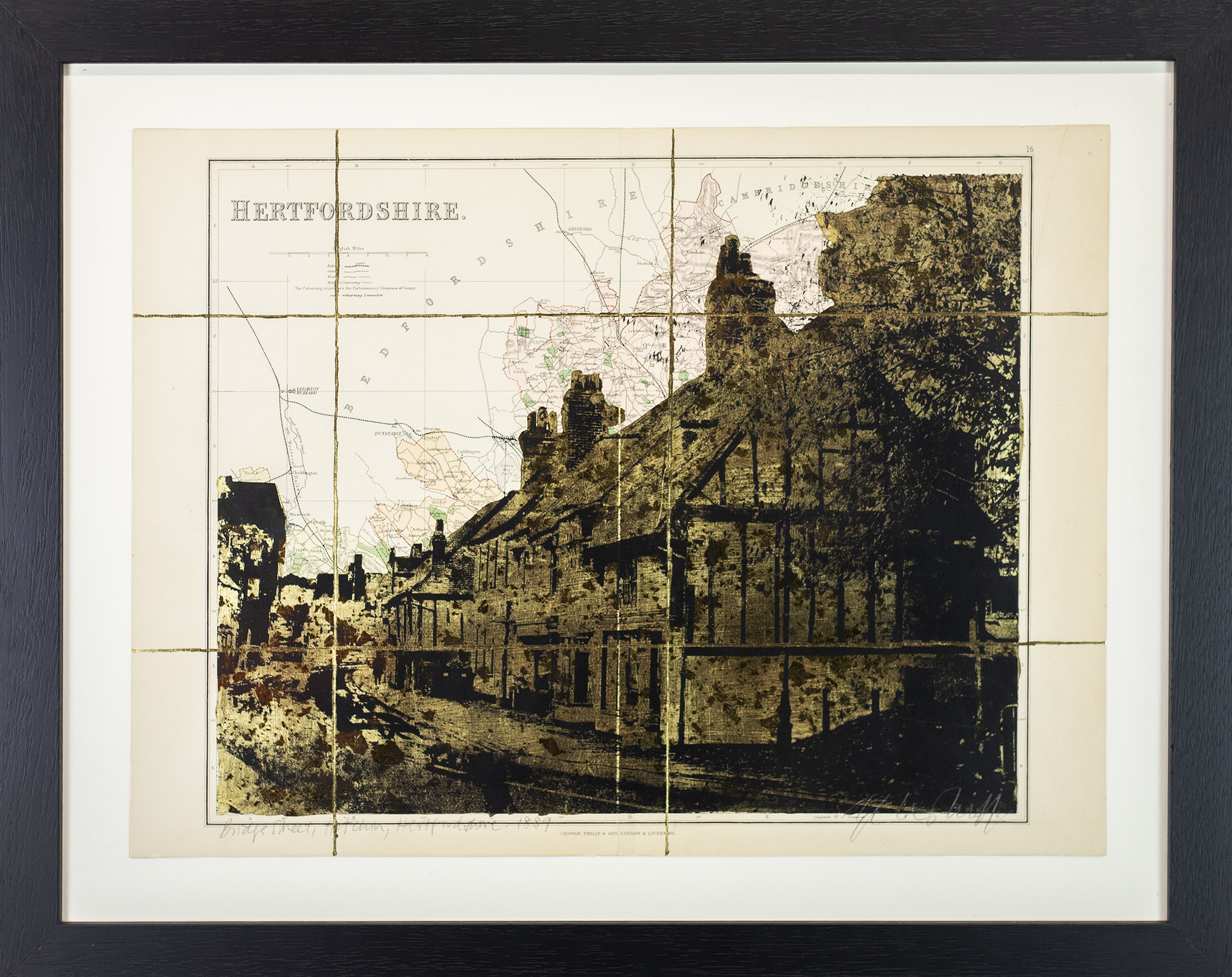 Bridge Street, Hitchin, Hertfordshire 1889