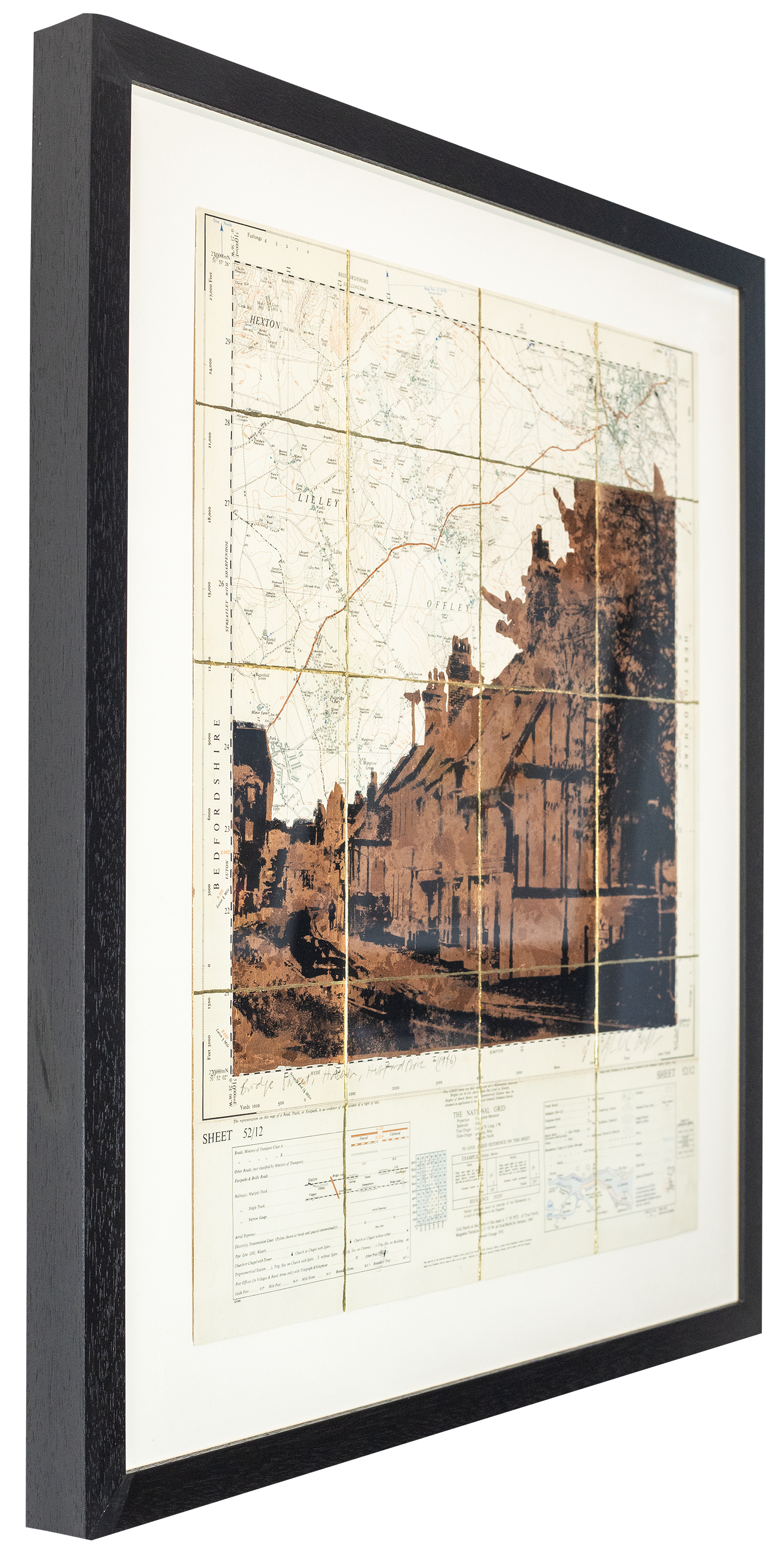 Bridge Street, Hitchin (Copper Leaf, Copper Foil, 1946 Map)