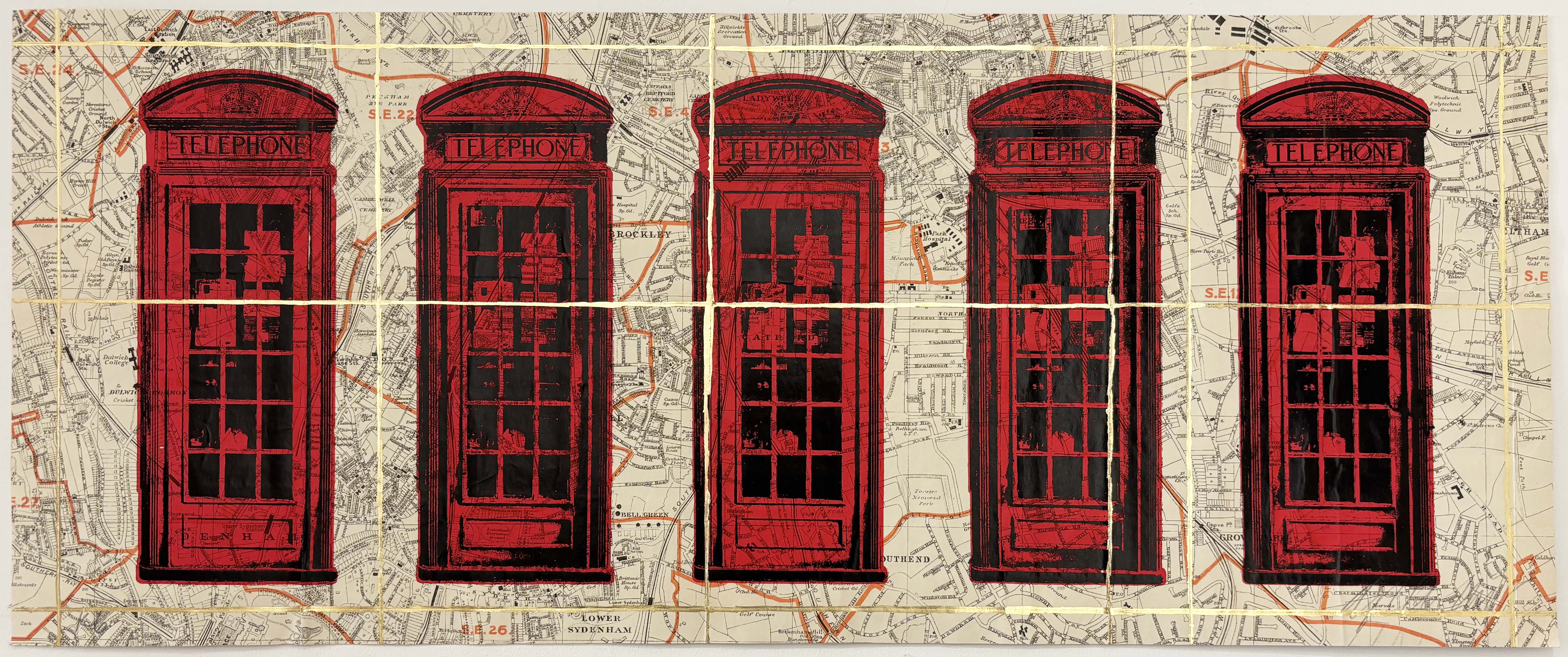 K6 Red Telephones (Red Ink)