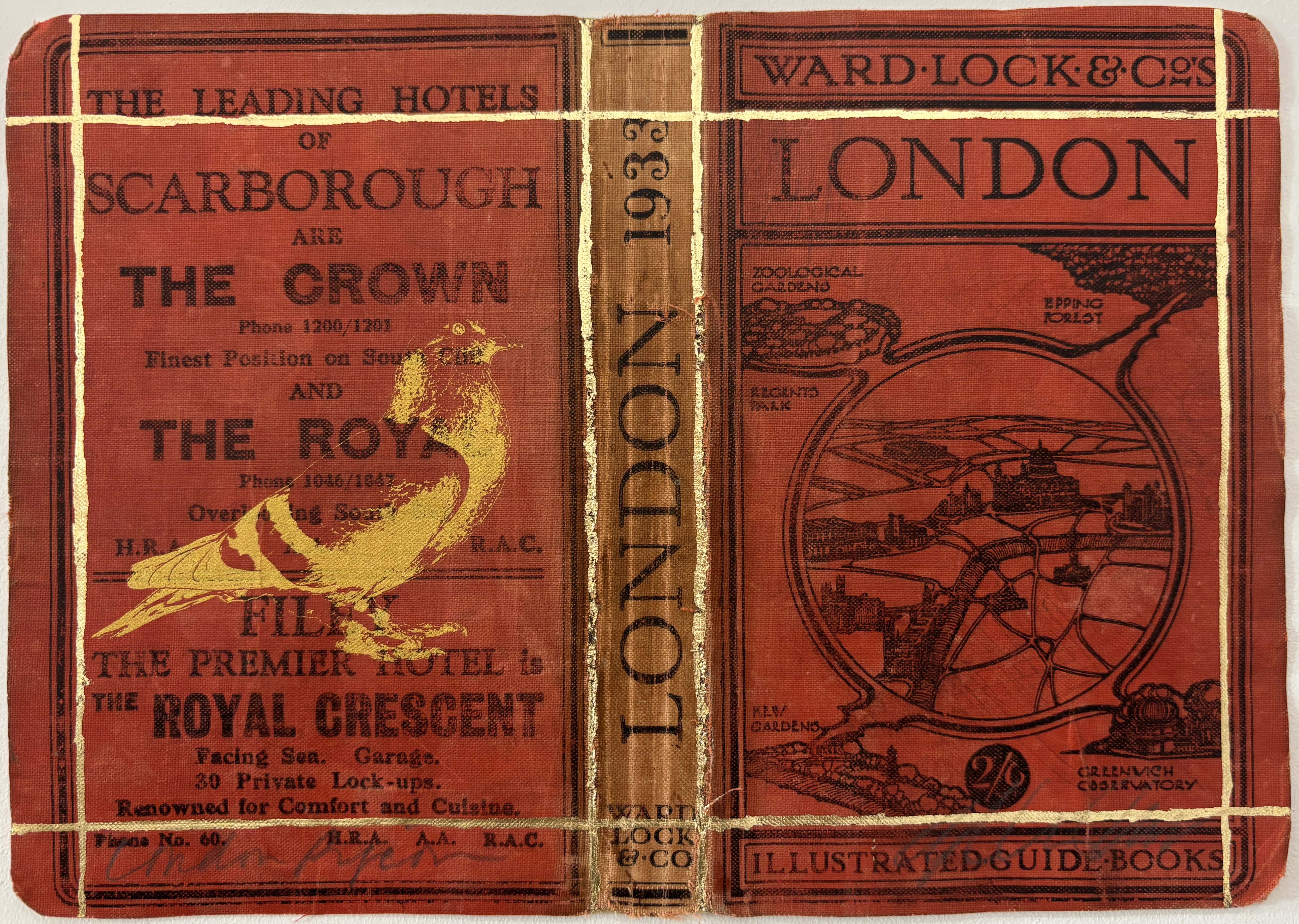 Pigeon (Gold Leaf/Ink Red Map Book Cover)