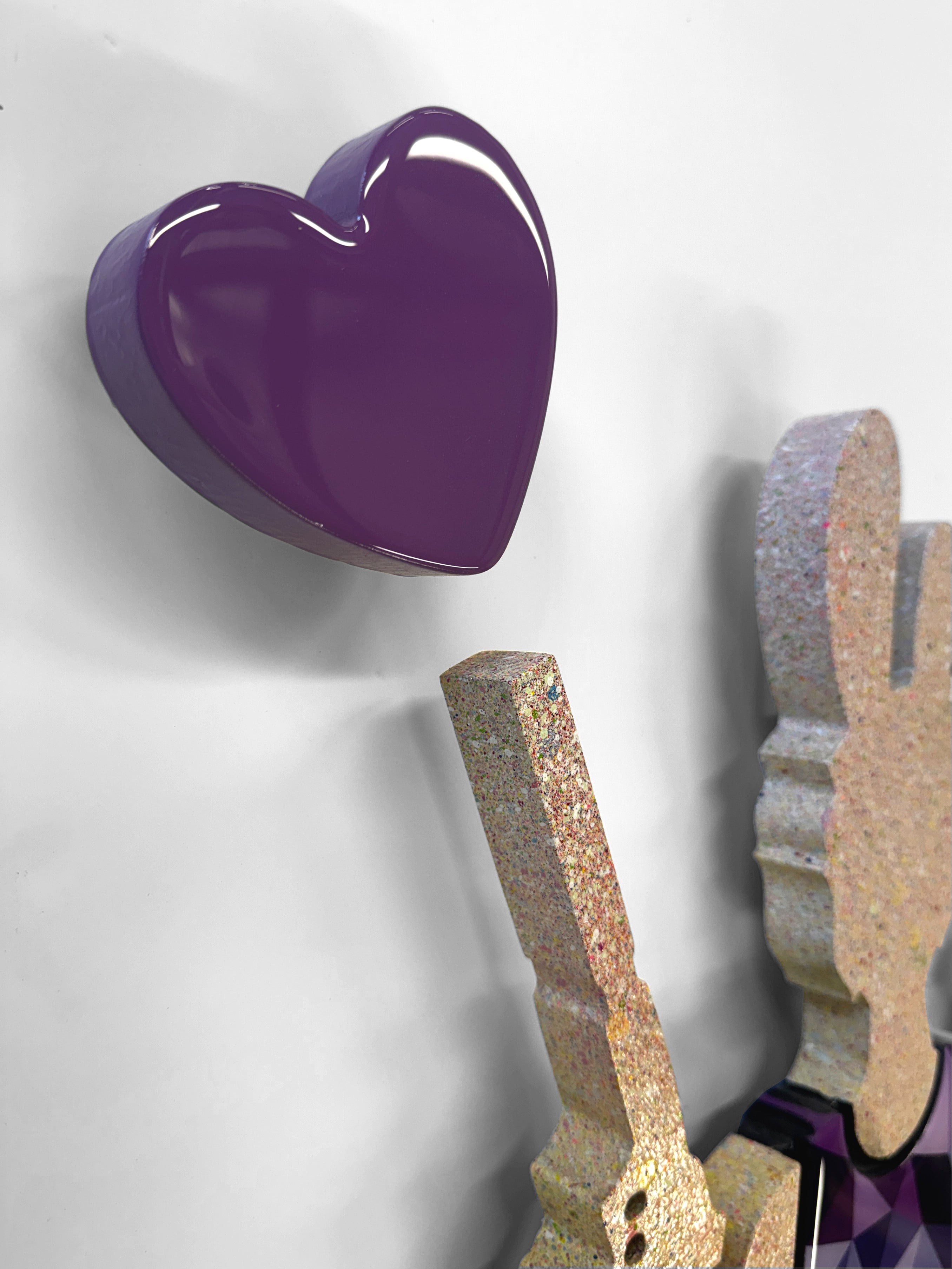 Rabbit Run - Mini Wall Sculpture - Geo Confetti
