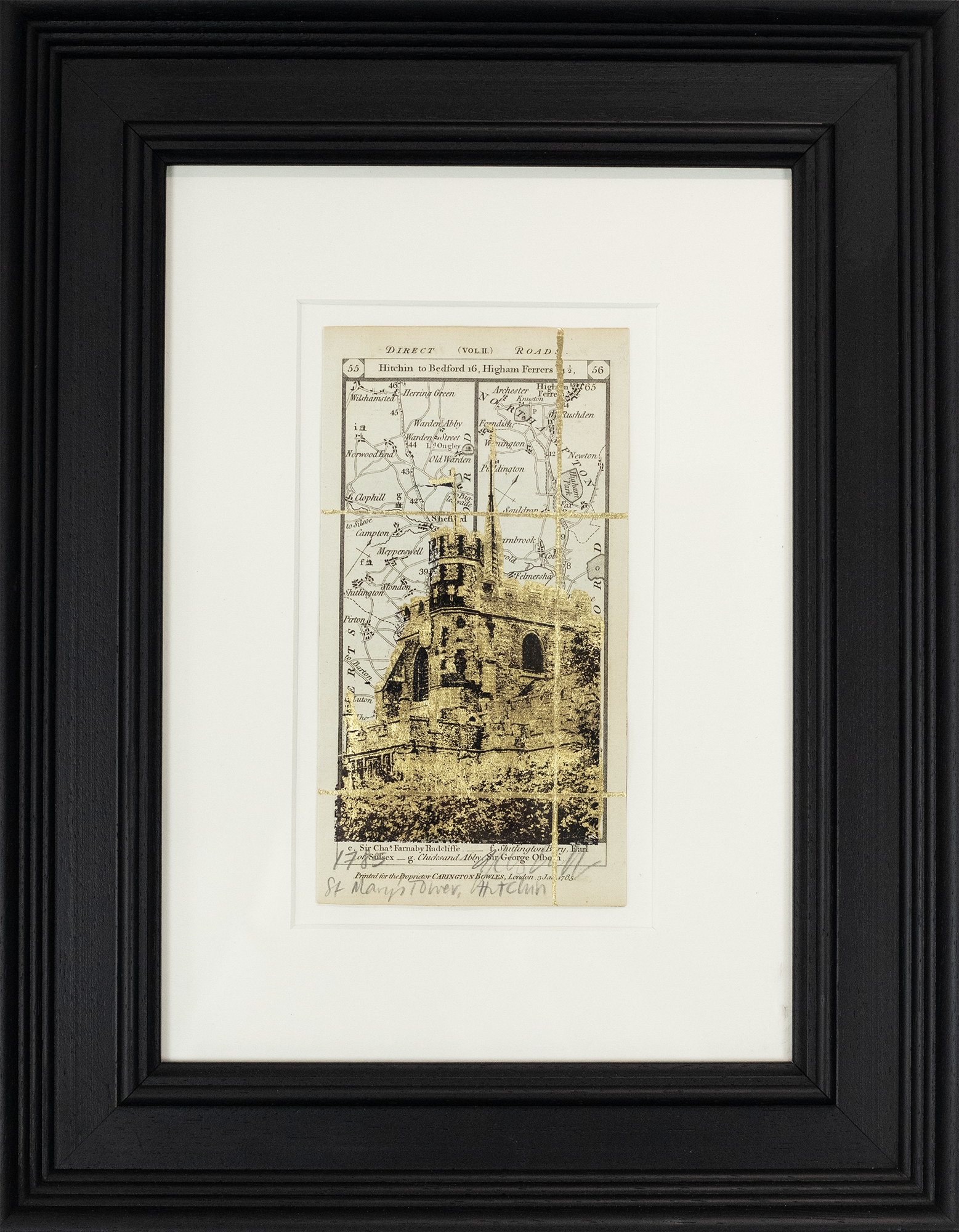 St Mary's Tower, Hitchin 1785, Gold Leaf