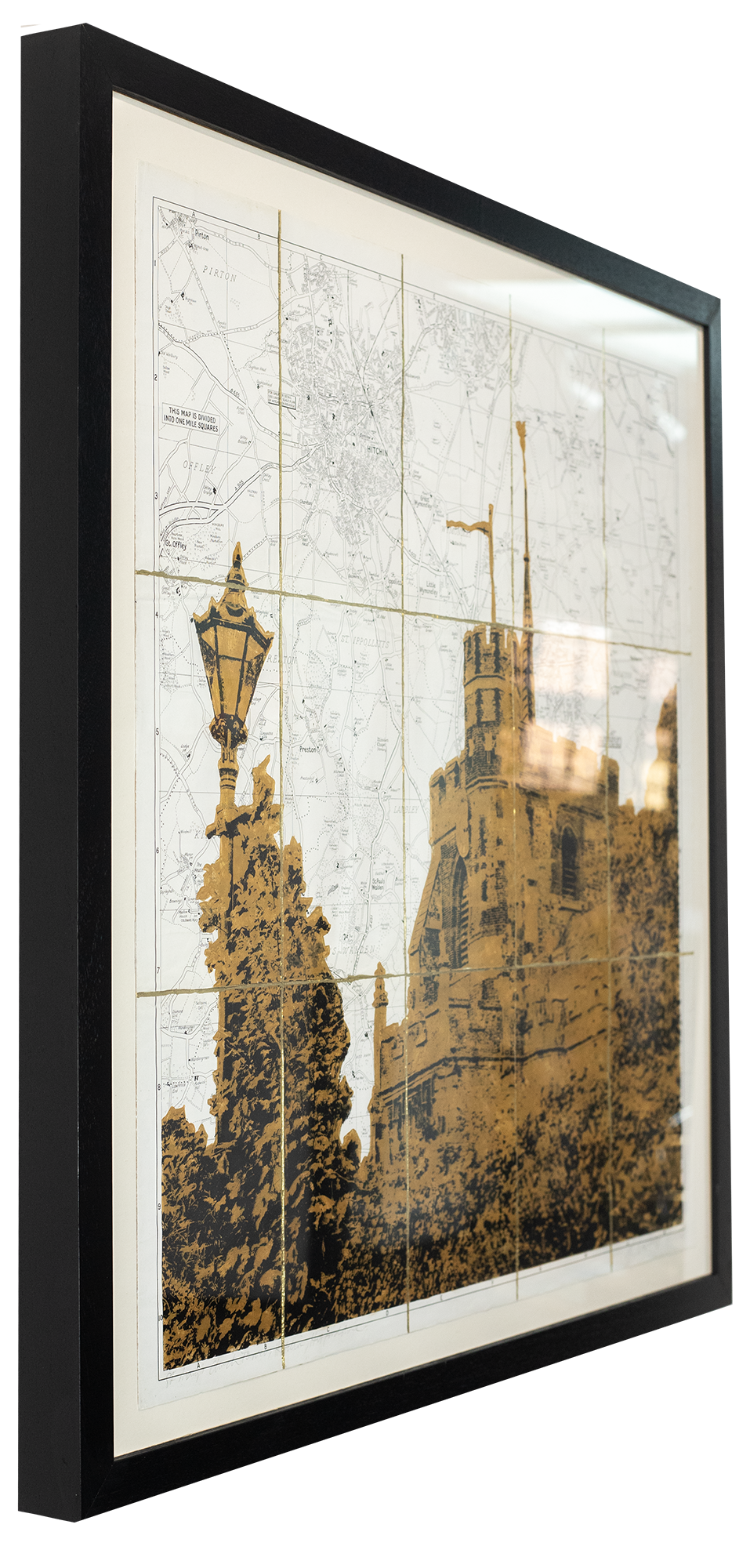 St Mary's Church Tower, Hitchin (Solar Gold Ink)