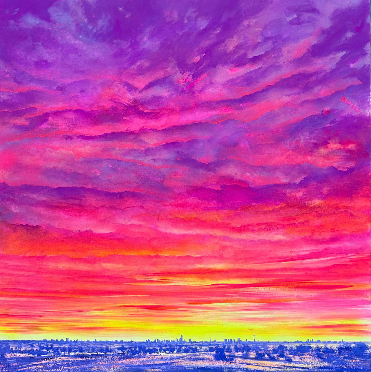 Underlit by Ed Sumner – Original Oil London Skyline | Arkley Fine Art