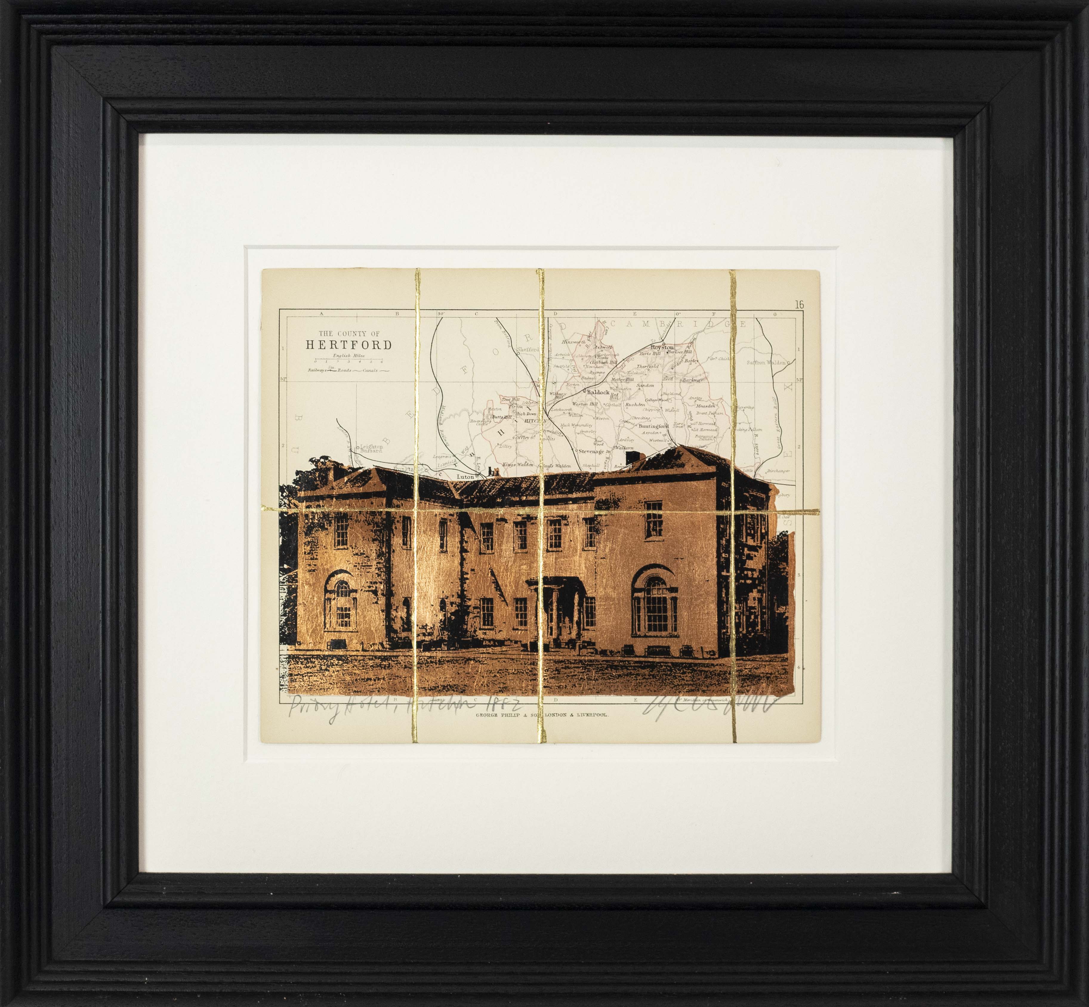 Priory Hotel, Hitchin 1882, Copper Leaf