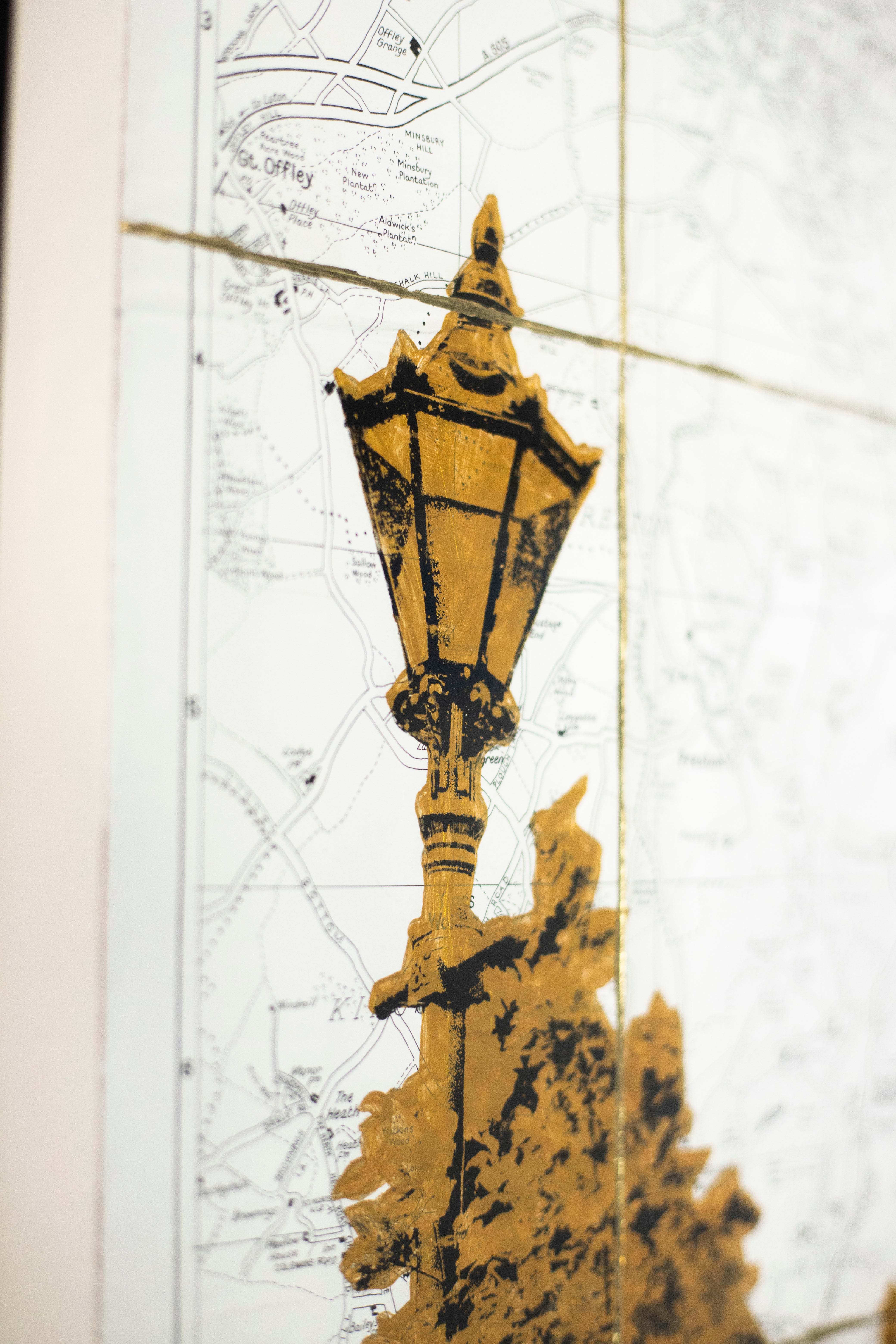 St Mary's Church Tower, Hitchin (Solar Gold Ink)
